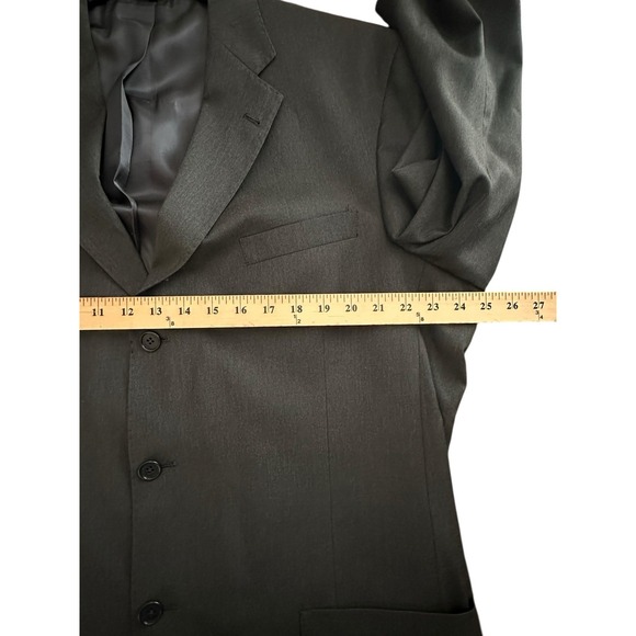 Cremieux Loro Piana Blazer Jacket Blue‎ 100% Wool Size 46L Men's Suit #HR-2 - Picture 6 of 12